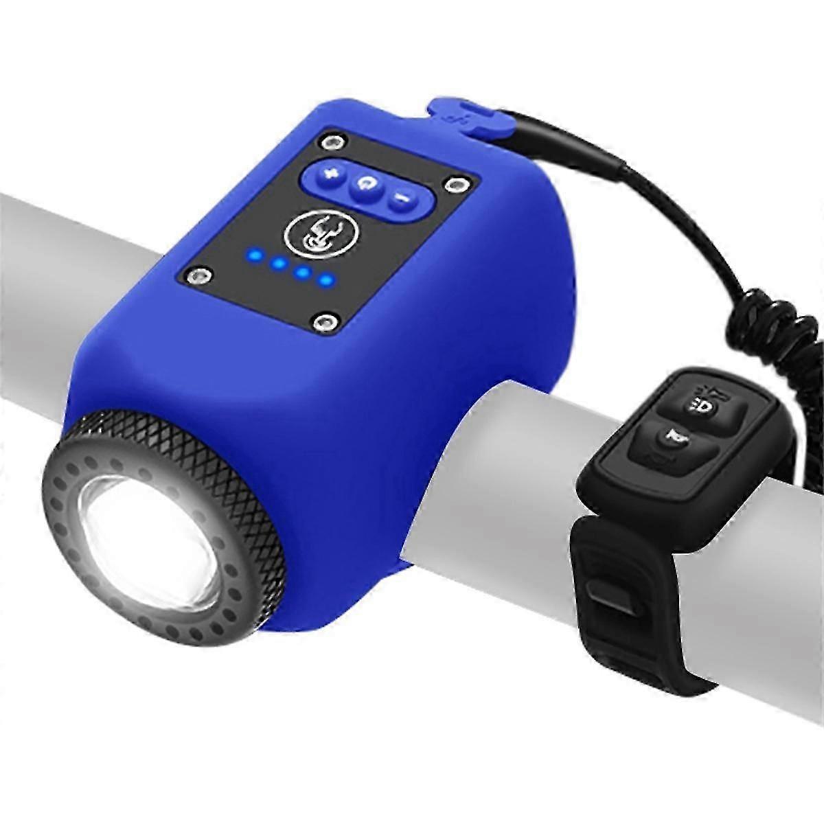 Bike Light and Horn 2-in-1 Set for Night Riding, Night Cycling Flashlight Accessories, 4 Light Modes