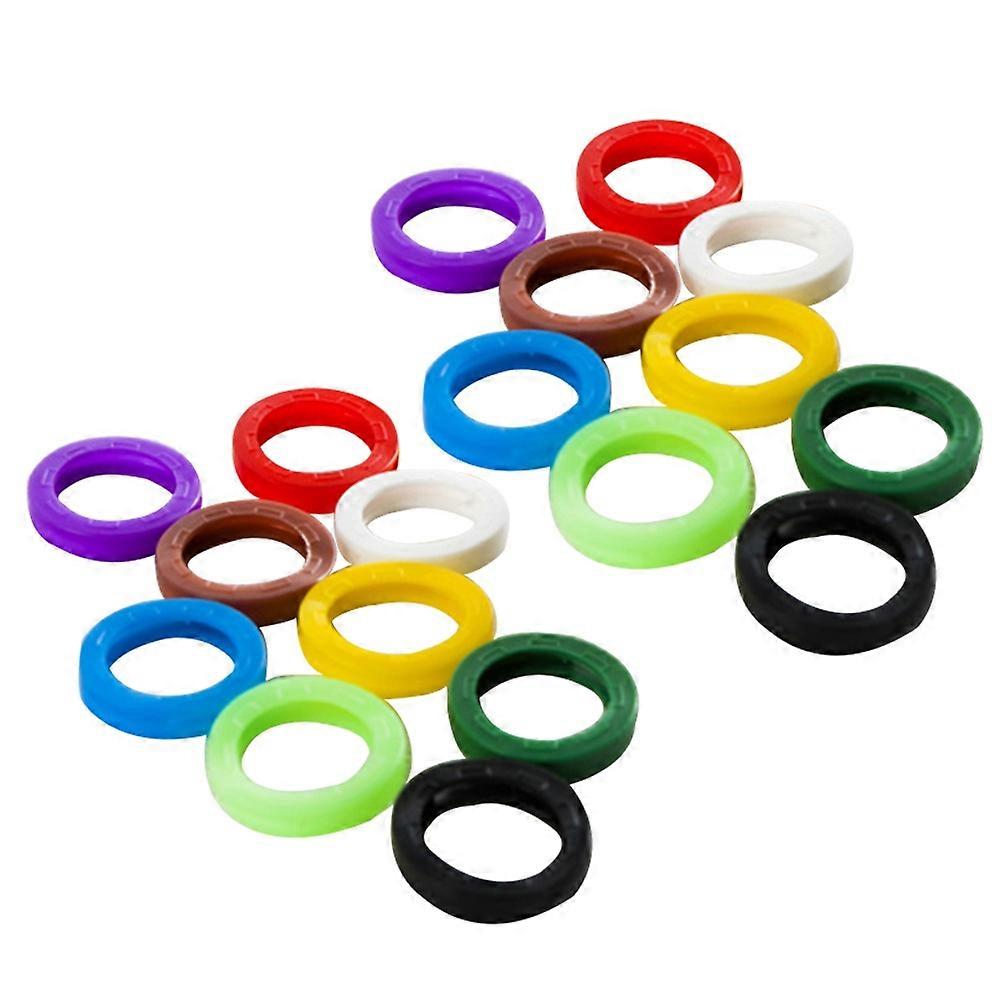 Assorted Plastic Key Caps for Key Identification 60Pcs Pack Colorful Sleeves