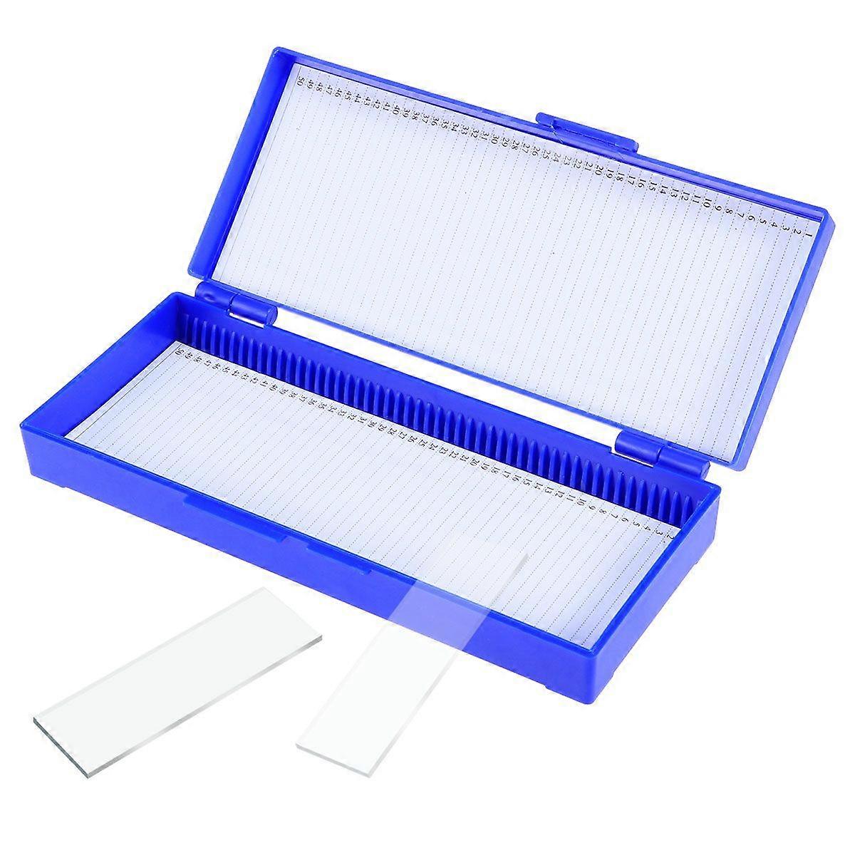 Microscope Slide box Bio Slice Box Biological Pathology Plastic Slice Cassette (Navy)
