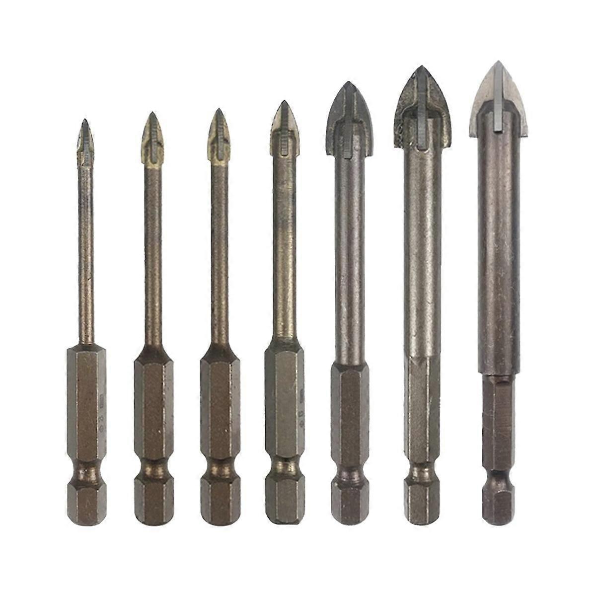 Tile Drill Bit Concrete Cement Drill Bit Multi-Function Punch Hole Opener Four-Edged Triangular Dri