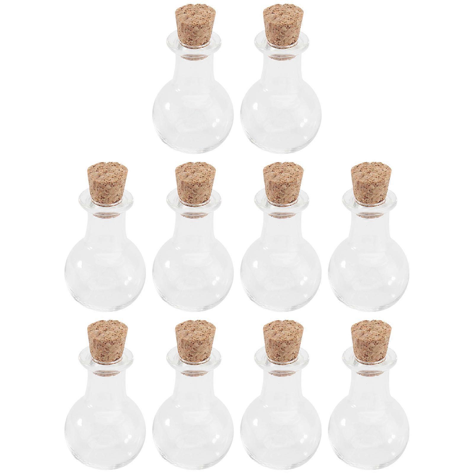 Stopper Glass Bottle Perfume Bottle for Storing Things 10Pcs Set