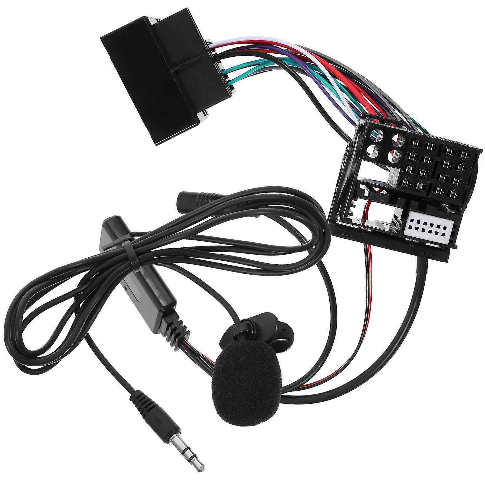 Wireless Car Audio Receiver Adapter for Hands Free Phone Call 2Sets