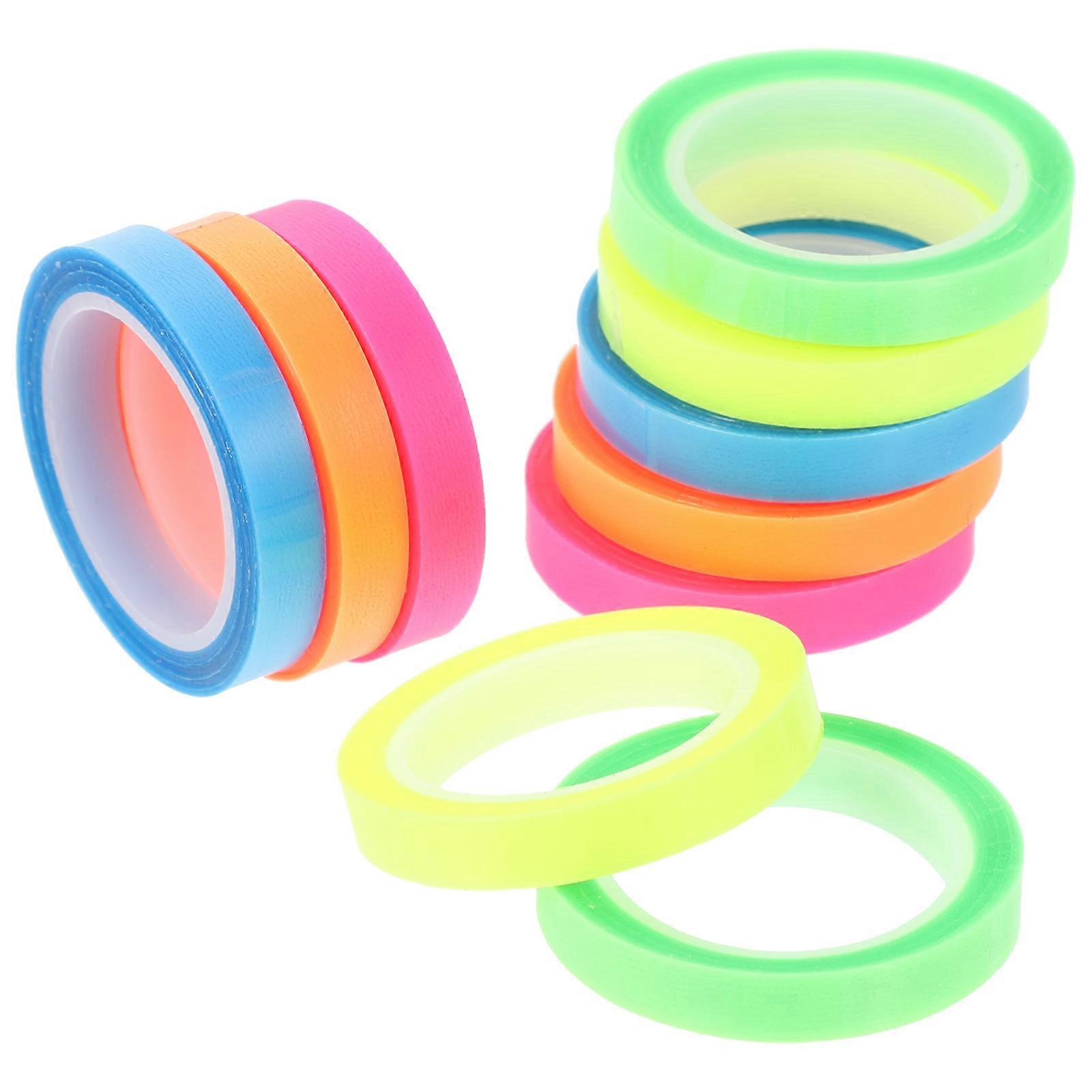 Assorted Color Highlight Tapes for Decoration Transparent Note Tapes 40 Rolls