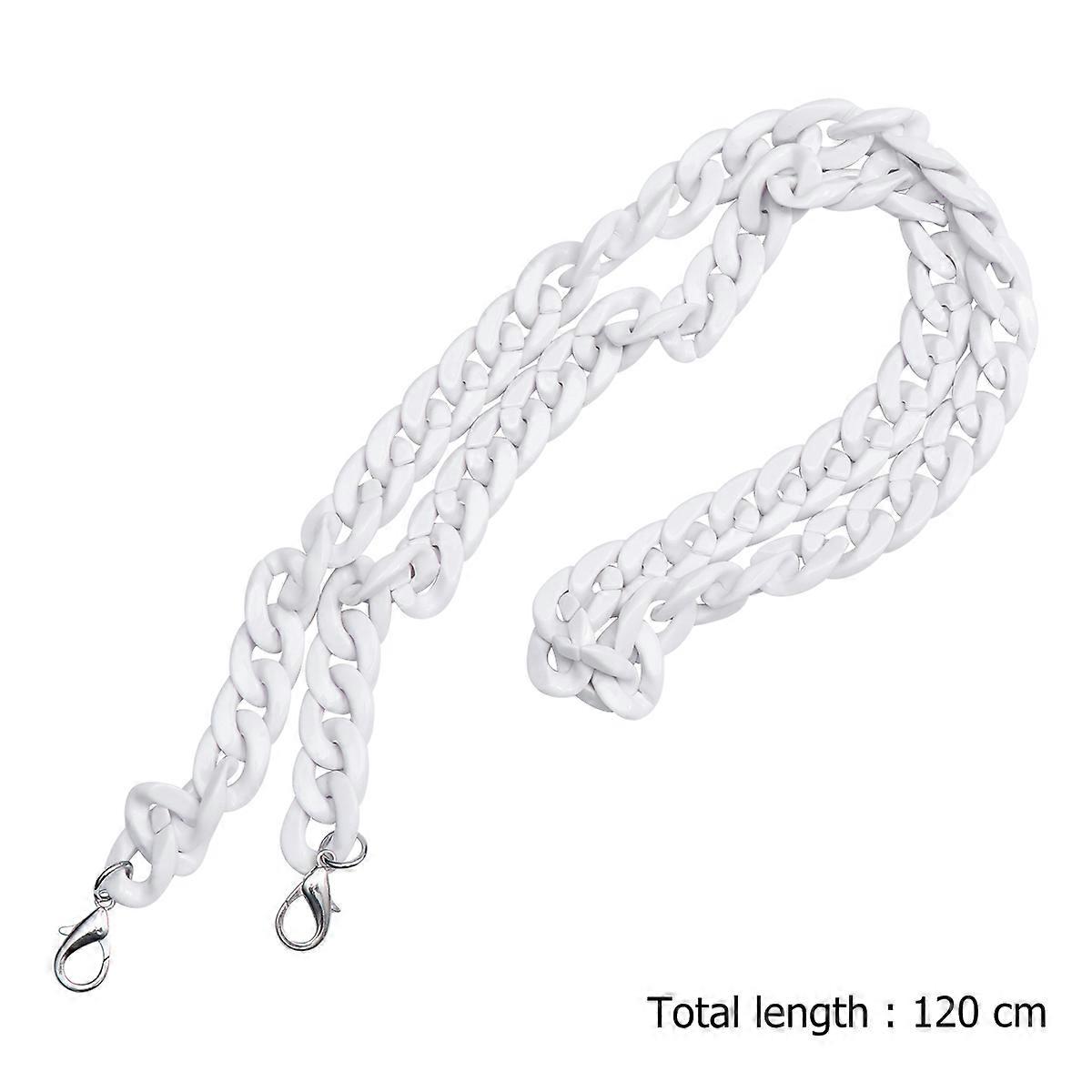 Replacement Bag Chain Large Fish Bone Acrylic Strap for Bag 1Pcs White
