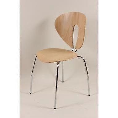 Bentwood Chair Beech with Ergonomic Back Support for Dining Kitchen Cafe Stackable Design