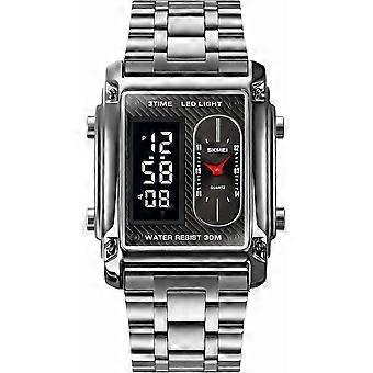 Montres numériques pour hommes étanches, montres de sport classiques et élégantes pour femmes, en acier inoxydable.