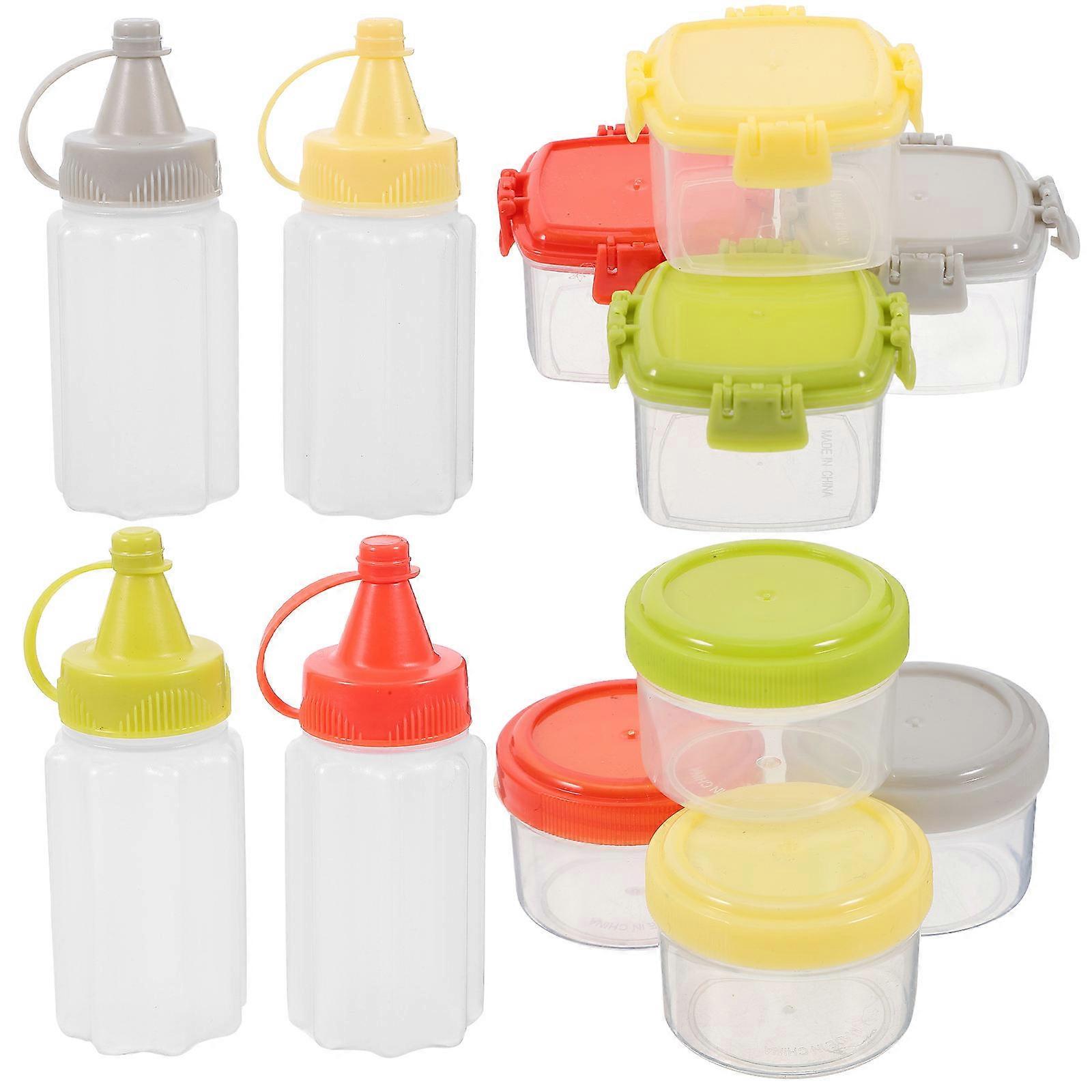 Assorted Color Seasoning Containers for Mini Squeeze Bottles 1Set