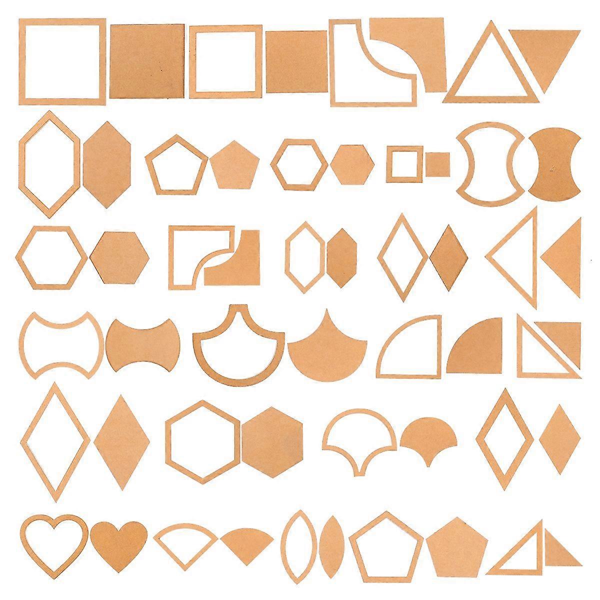 54pcs Multi Pattern Quilting Acrylic Templates Set Practical DIY Supply