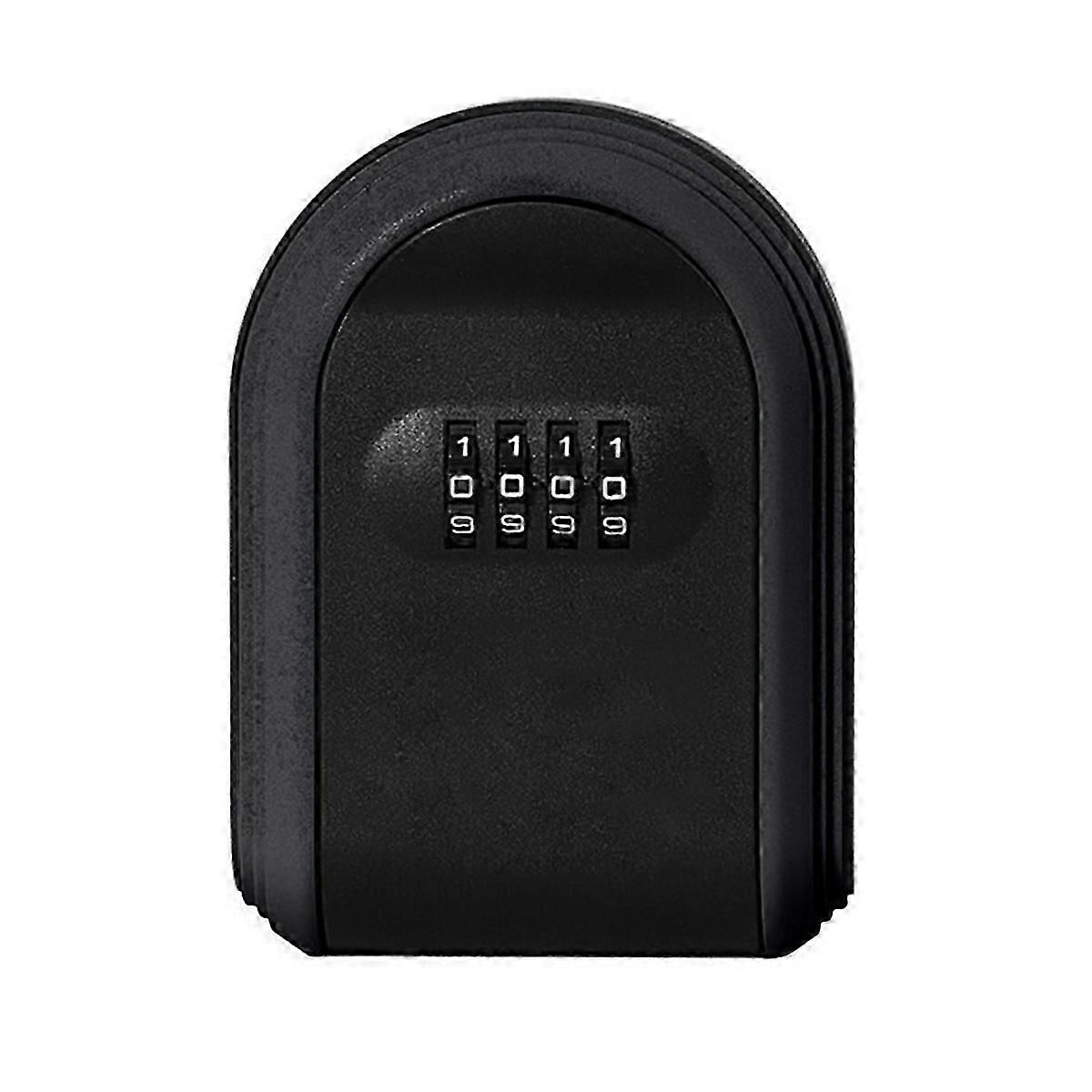 Key Safe Box Weatherproof 4 Digit Combination, Black