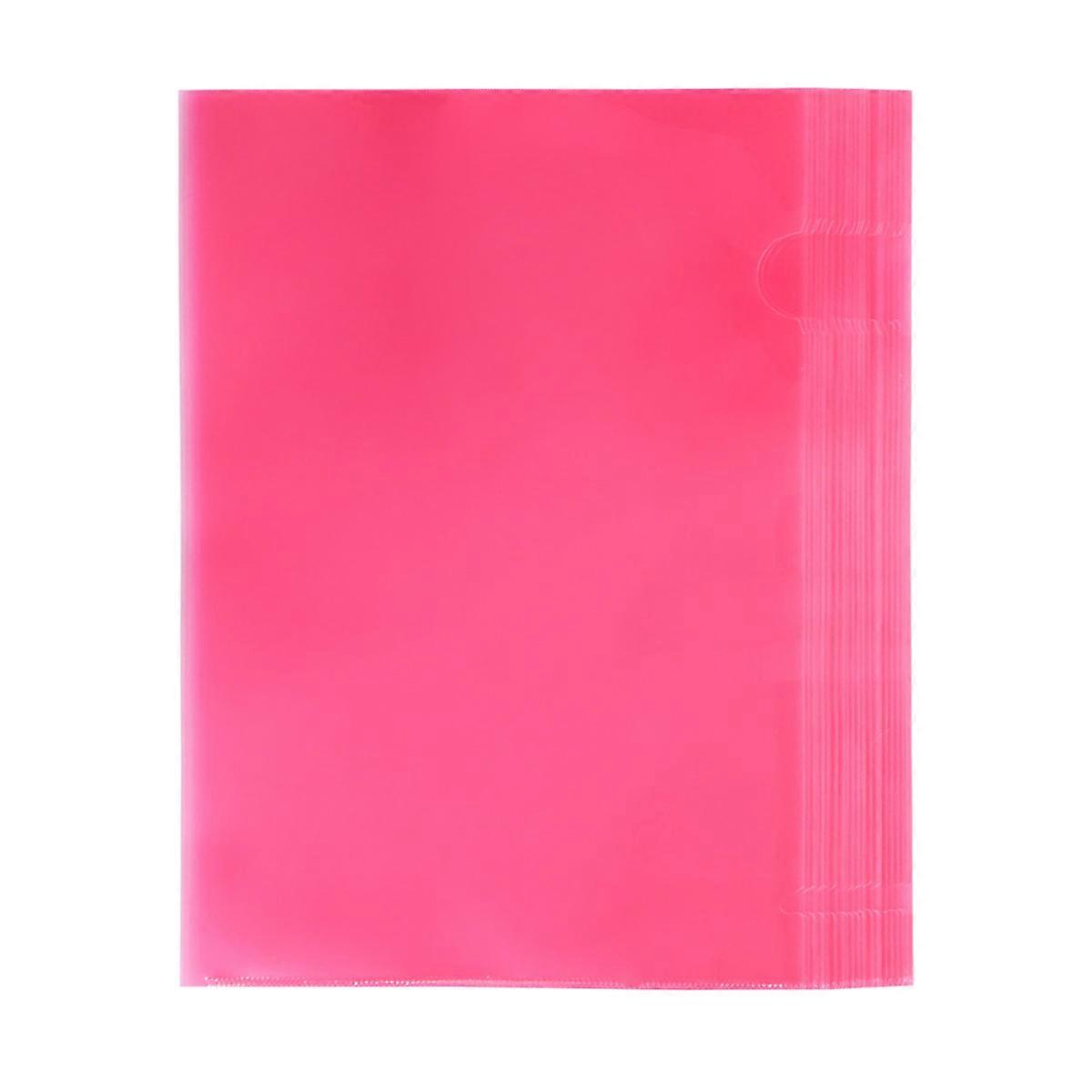 L File Folder A4 File Folder for Organizing Files 90Pcs Red