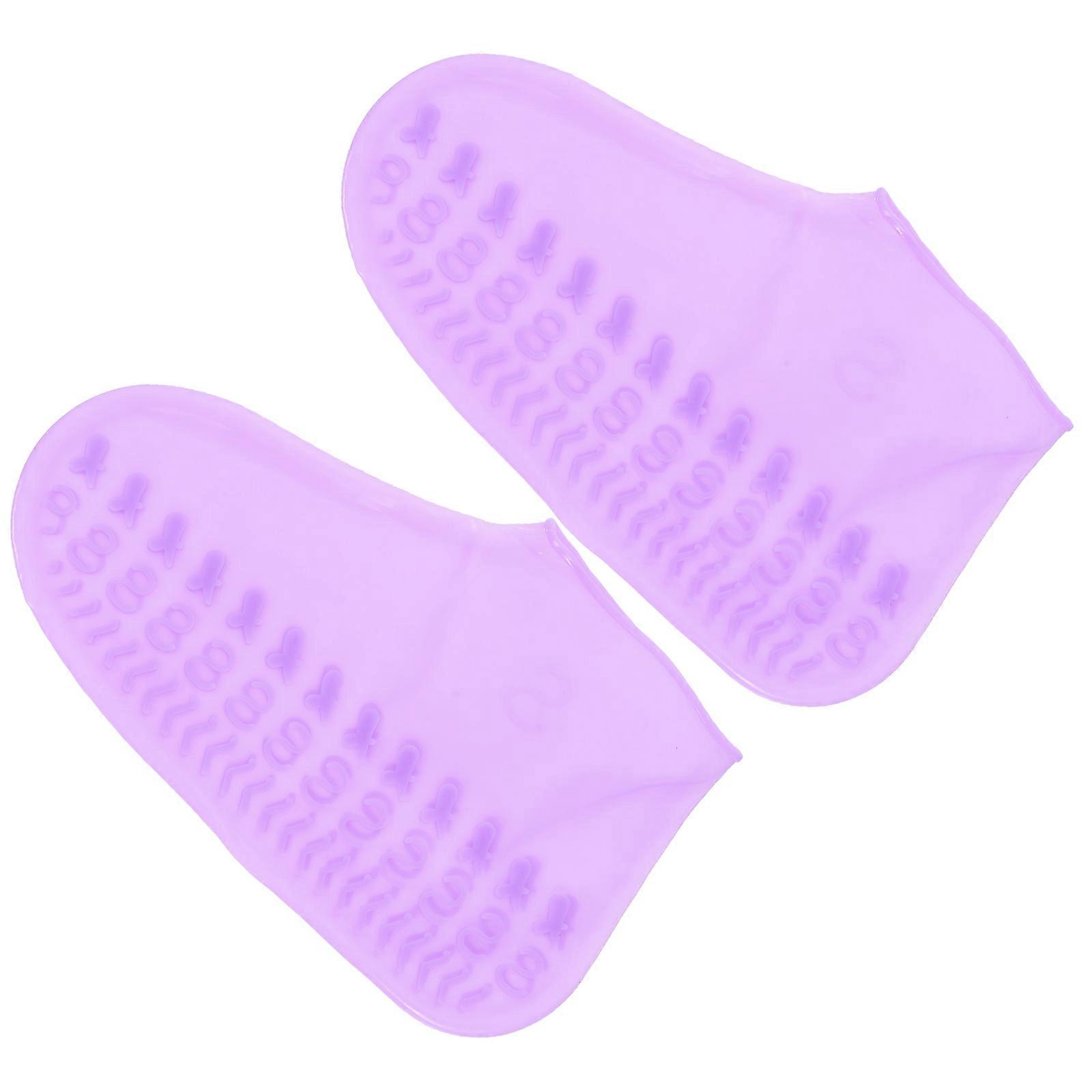 Silicone Shoe Covers for Rainproof Function 1Pair Anti-Slip Shoe Protector
