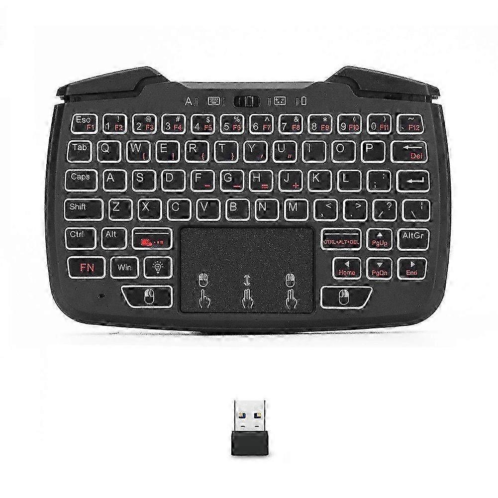 RK707 2.4GHz Wireless Game Controller Keyboard Mouse Combo Turbo Function compatible with PC/Raspberry Pi2/Android TV Google/TV