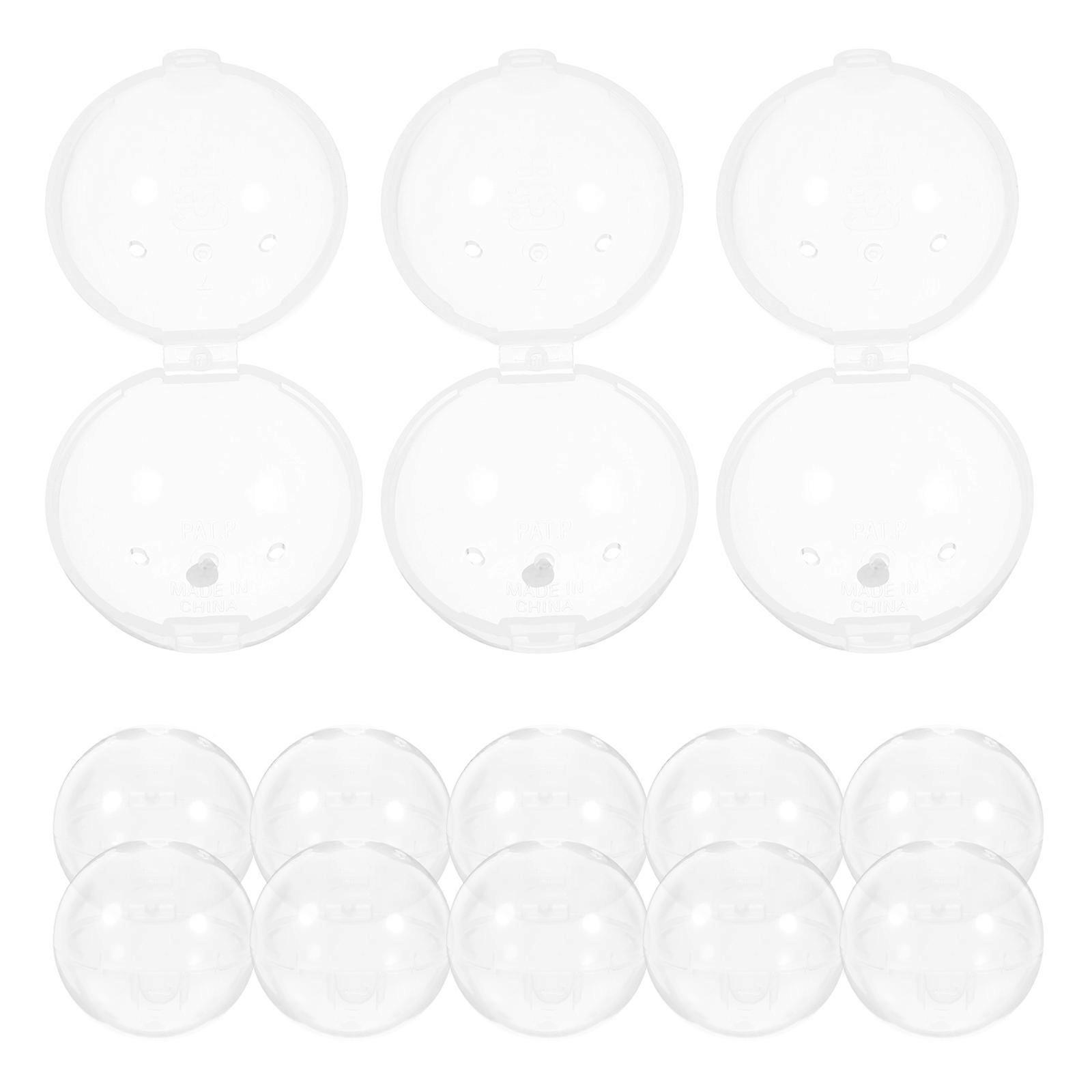 Round Capsules Balls Empty Capsules for Vending Machine 20Pcs Transparent