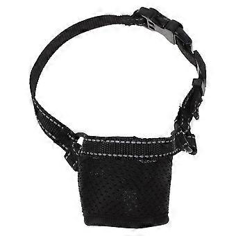 Dog Muzzle Black Anti-Barking Protection with Adjustable Strap 4Pcs Set