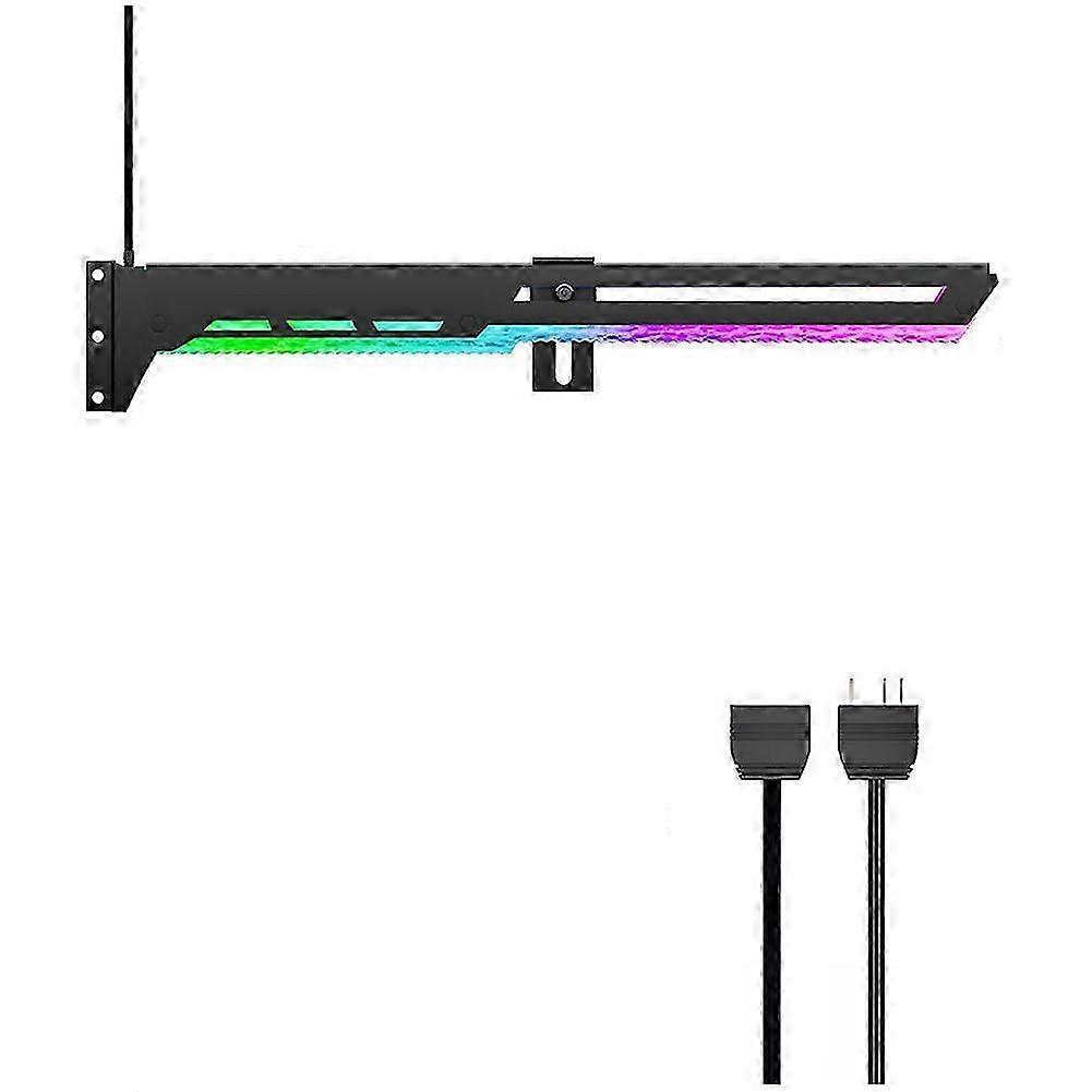 ARGB 5V 3PIN Graphics Card Bracket Adjustable ARGB AURA SYNC Computer Graphics Card GPU Bracket Stable Support