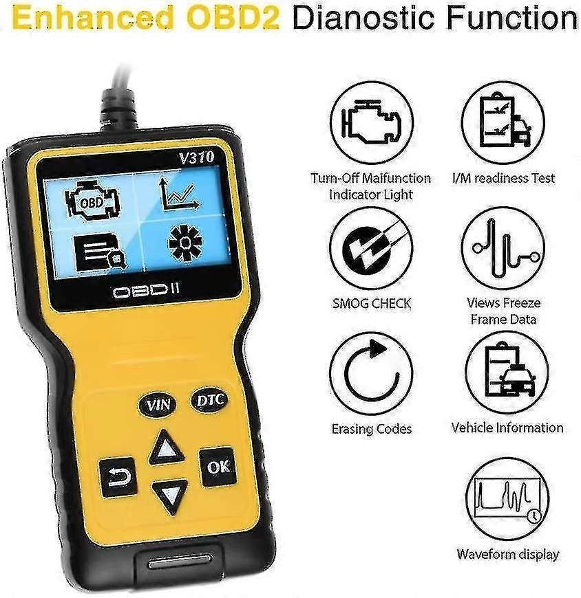 Obd2 Scanner, cititor de cod auto îmbunătățită Universal Motor Auto Fault Code Reader