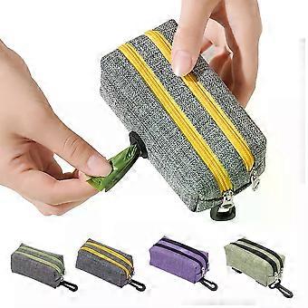 Pet Waste Bone Bag Holder Dog Poop Poo Bag Dispenser Lead Walking Carrying Clips
