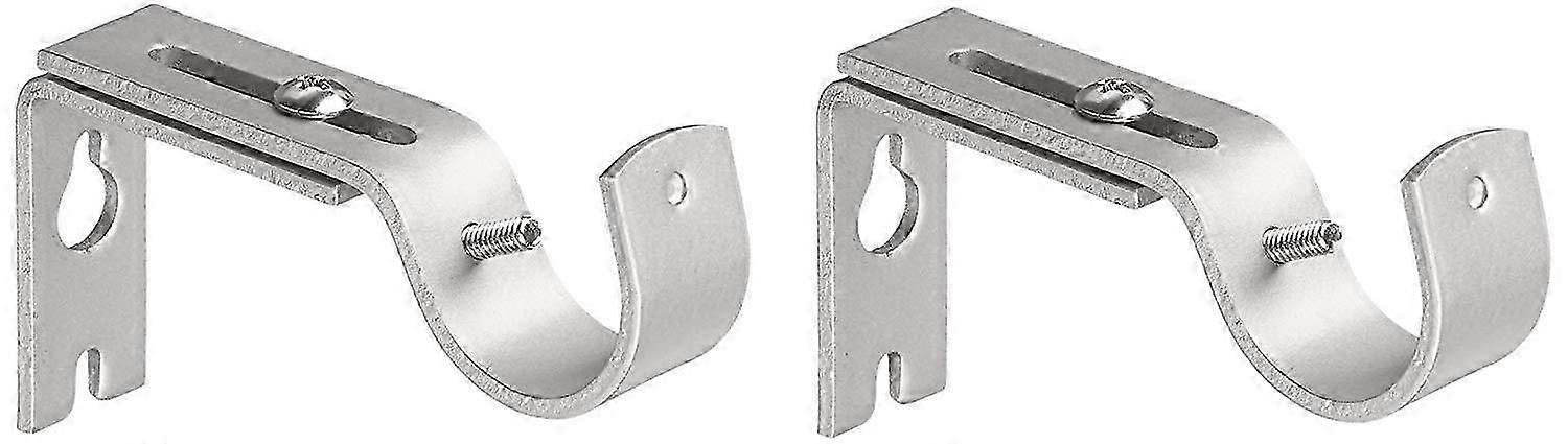 Adjustable Wall Bracket Curtain Rod Bracket Curtain Rod2pcsblack