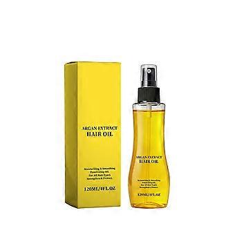 120ml Argan Extract Hair Oil Serum, Lightweight Non-Greasy Repair Treatment for Dry Damaged Hair, Smooth Frizz Seal Split Ends Boost Gloss Shine Suita