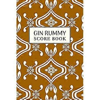 Gin Rummy Score Book: 6x9, 110 pages, Keep Track of Scoring Card Games Gold Tone Yellow