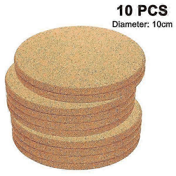 Cork coasters 10-pack 10cm