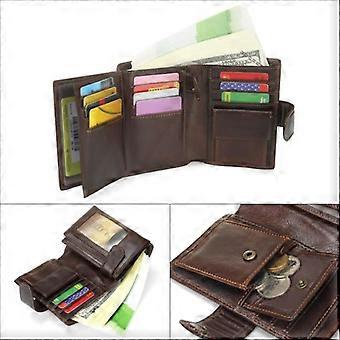 Men's Wallets Short Men's Wallets Multifunctional Men's Cowhide Leather Handbag