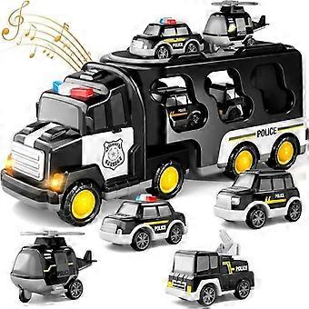 Police Truck Toys for Toddlers 3 4 5 6 Years Old 7 in 1 Friction Powered Toy Christmas Birthday Gifts for Boys1