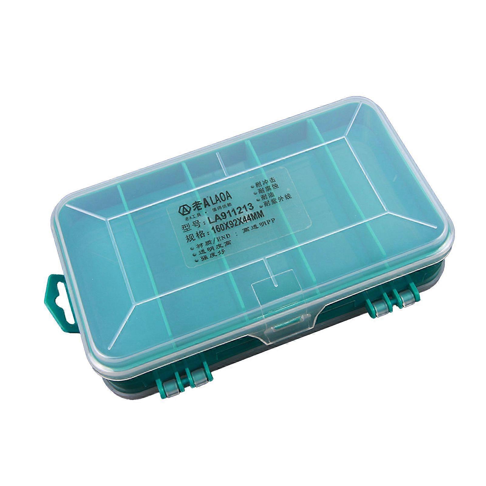 Component Box Thickened Impact-resistant 8 Grids Multipurpose Tool Storage Holder for Hardware Tools JIKAIX