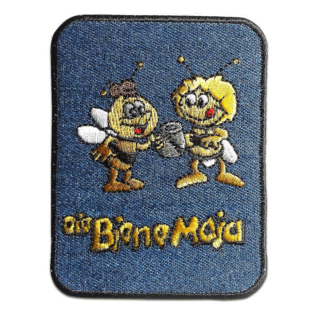 Patch / iron-on patch Bee Maja Willi Comic Children's Denim Flick blue 9.1x6.9 Patch