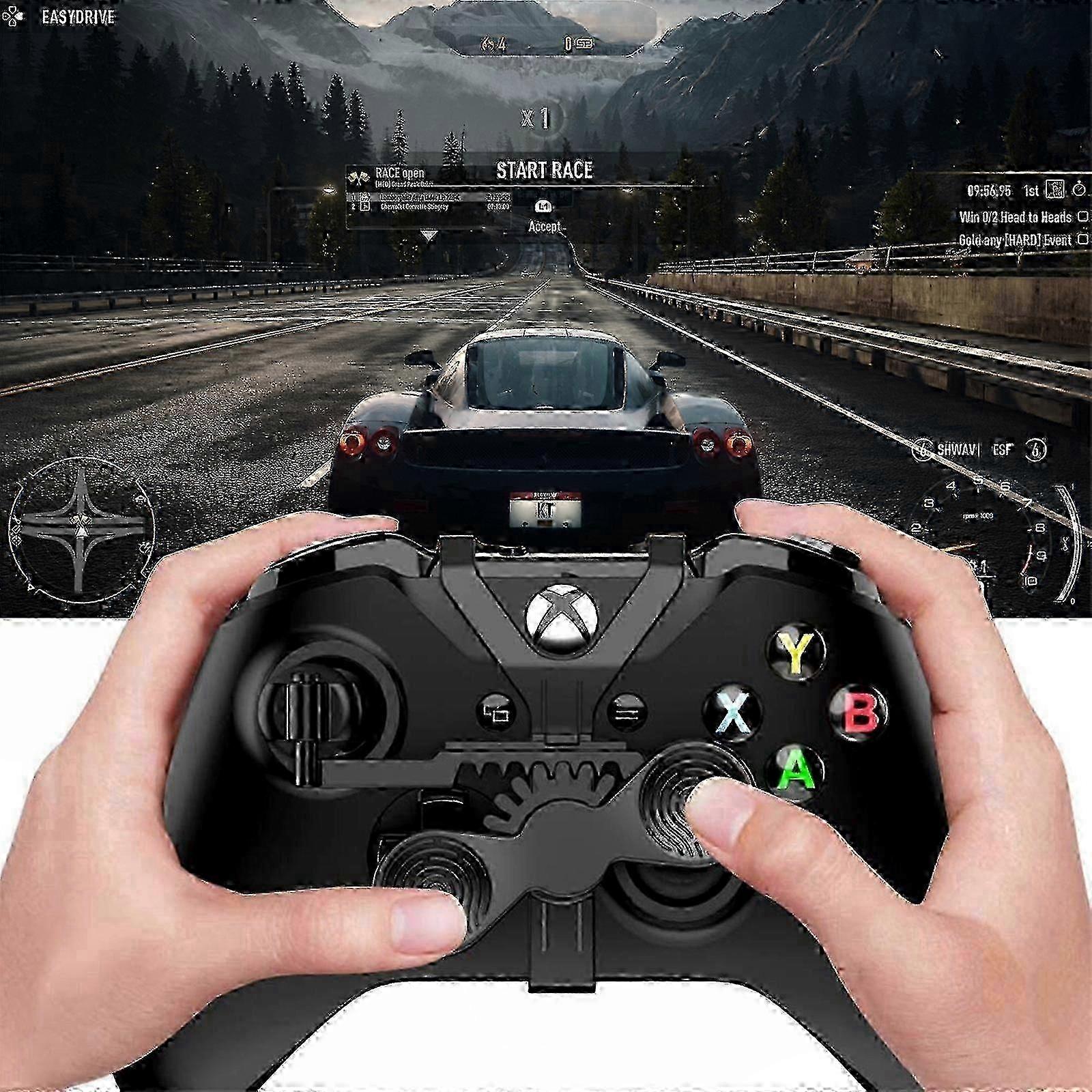 Mini Steering Wheel Replacement Accessory Compatible with One Controller, Racing Simulation Gaming Add-on