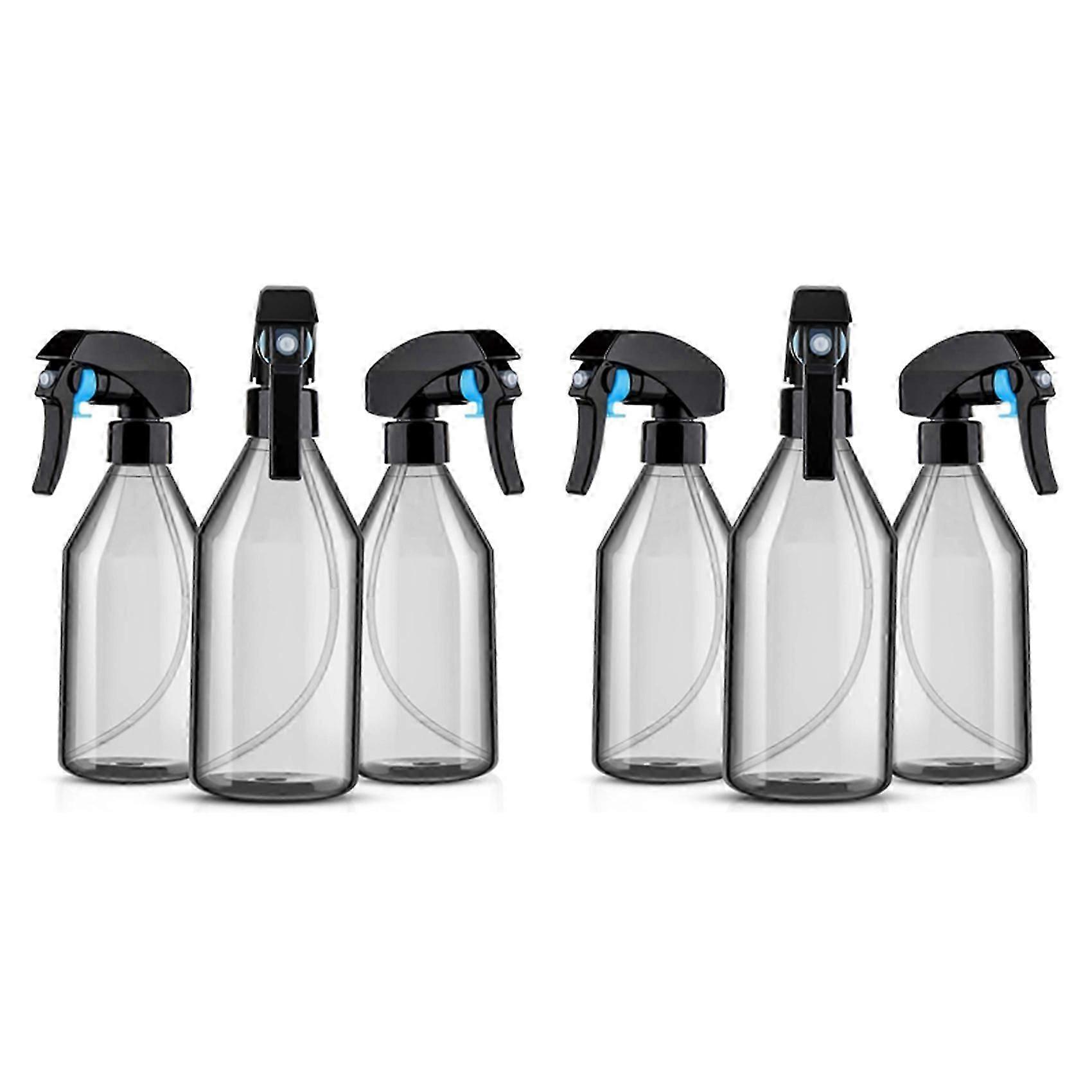 Plastic Spray Bottles suitable for Cleaning Solutions,10OZ Reusable Empty Container with Durable Black Trigg