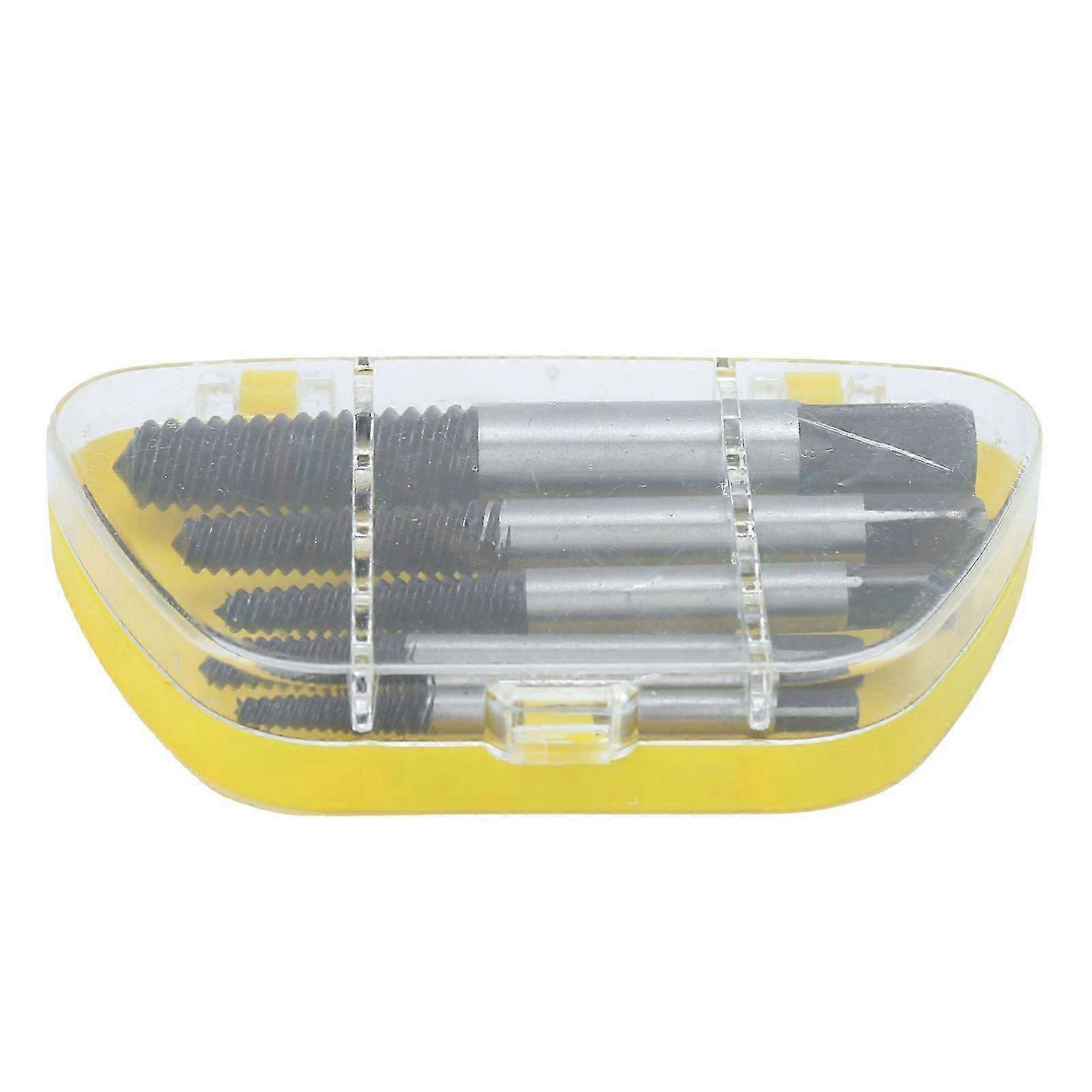 5Pcs Damaged Screw Remover Extractor Drill Bits Set for Broken Bolts Stripped Threads