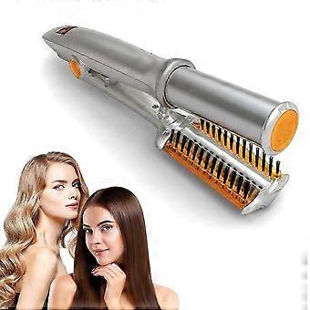2 in 1 Hair Straightener and Curler with Rotating Styler, Builtin Comb, Dry and Wet Use, TravelFriendly