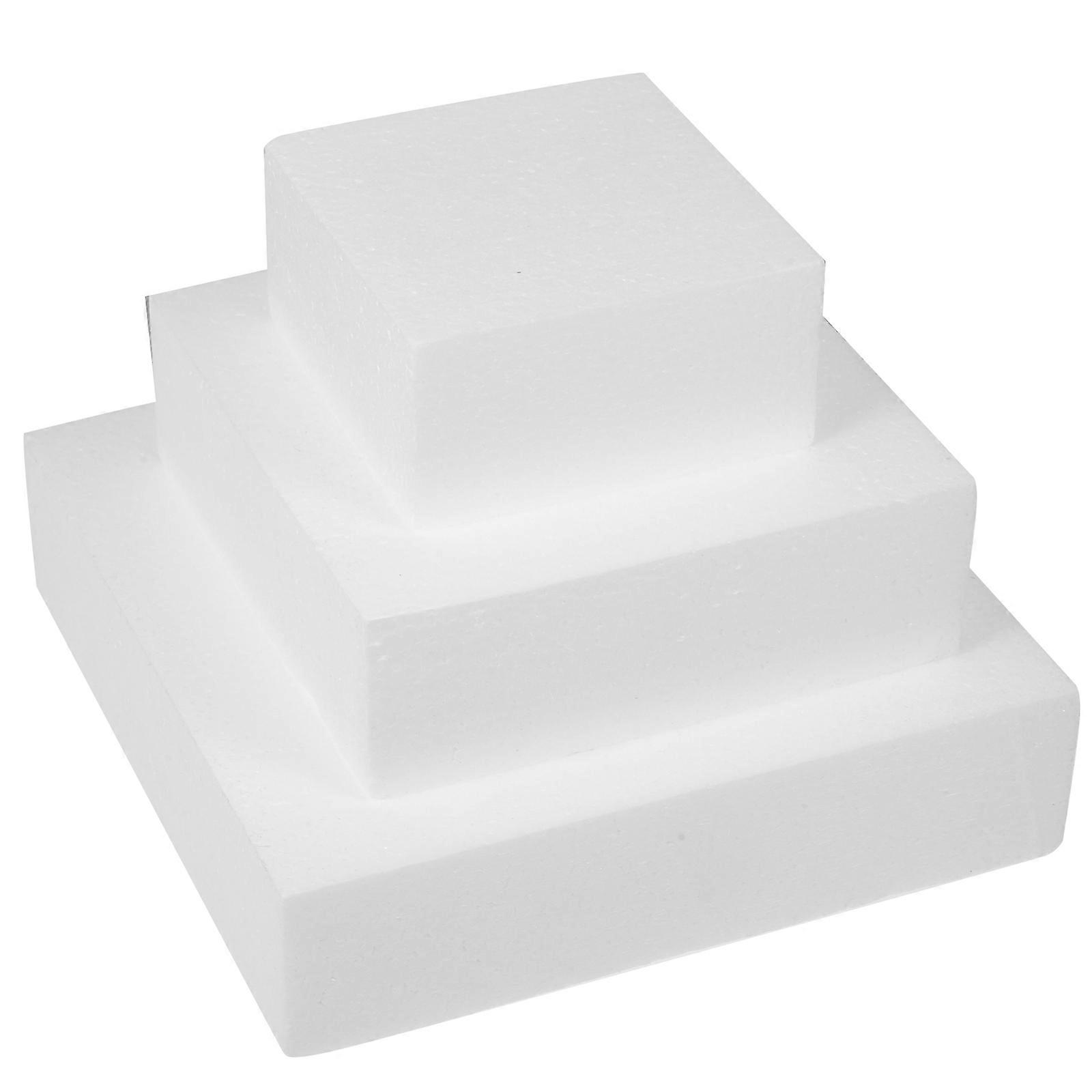 3Pcs Foams Cake Model Cubic-shaped Cake Model Baking Cake Model Cake Dummy Model
