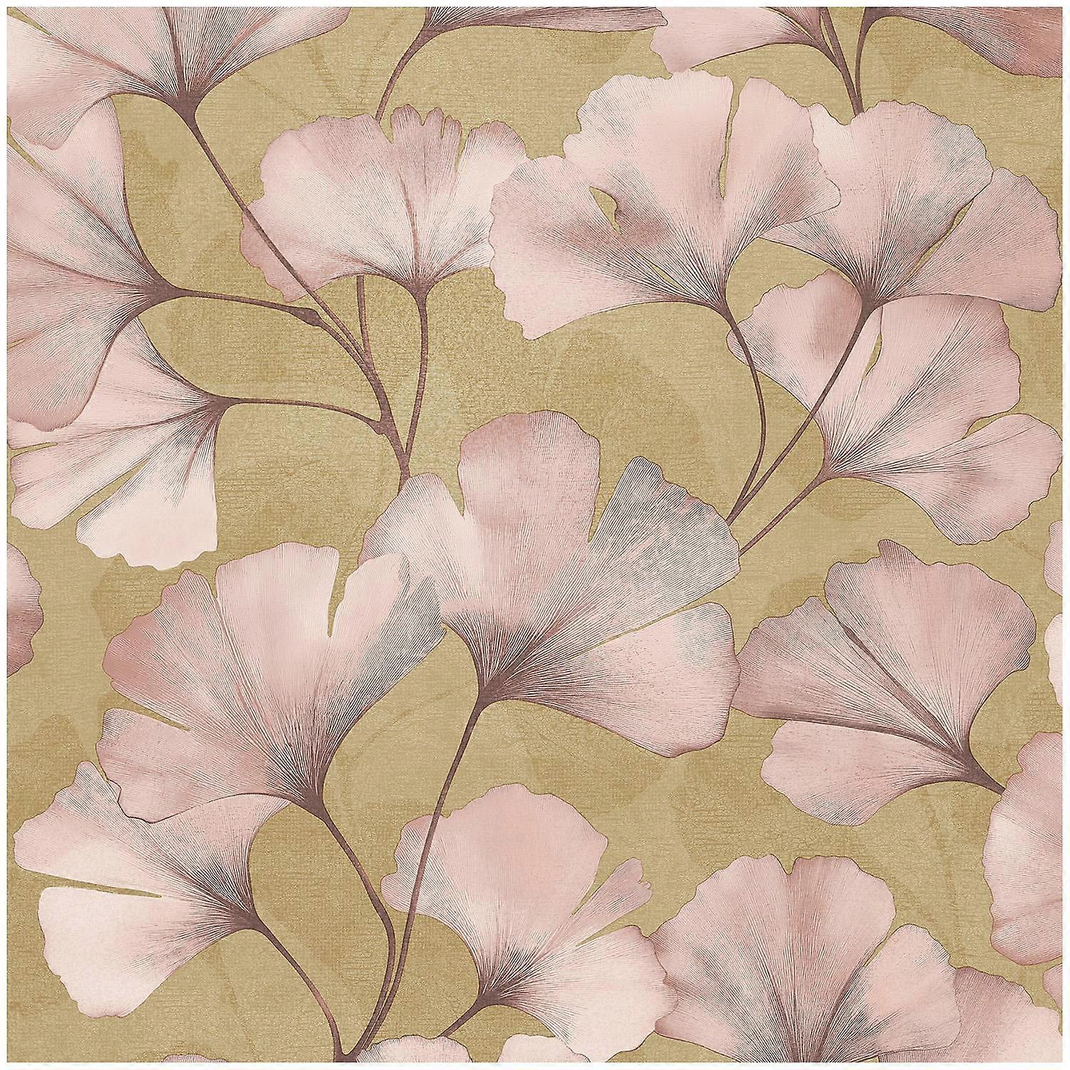 Textured Flower Pink Wallpaper