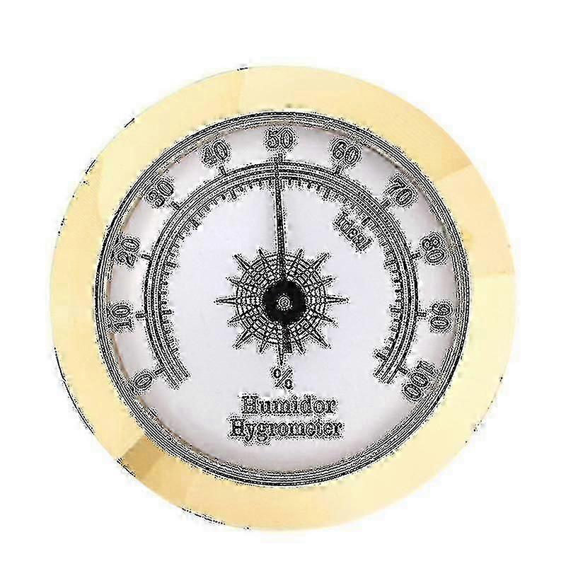 5 cm metal hygrometer with adjustable calibration pointer