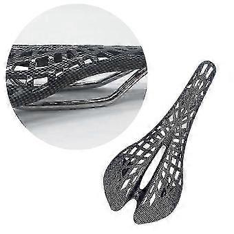 Carbon Fiber Bike Seat Cushion for Mountain Bikes 1Pcs Hollow Mesh Saddle
