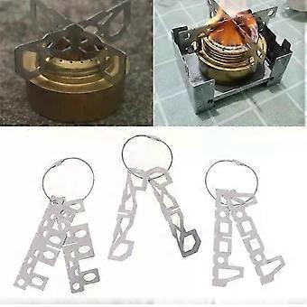Outdoor stainless steel stove rack, stove cross bracket, camping kitchen cross bracket, alcohol stove base, picnic cooking equipment