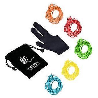 Professionelles Jojo-Schnürset mit Handschuhtasche, 5-teilig, zufällige Farbe
