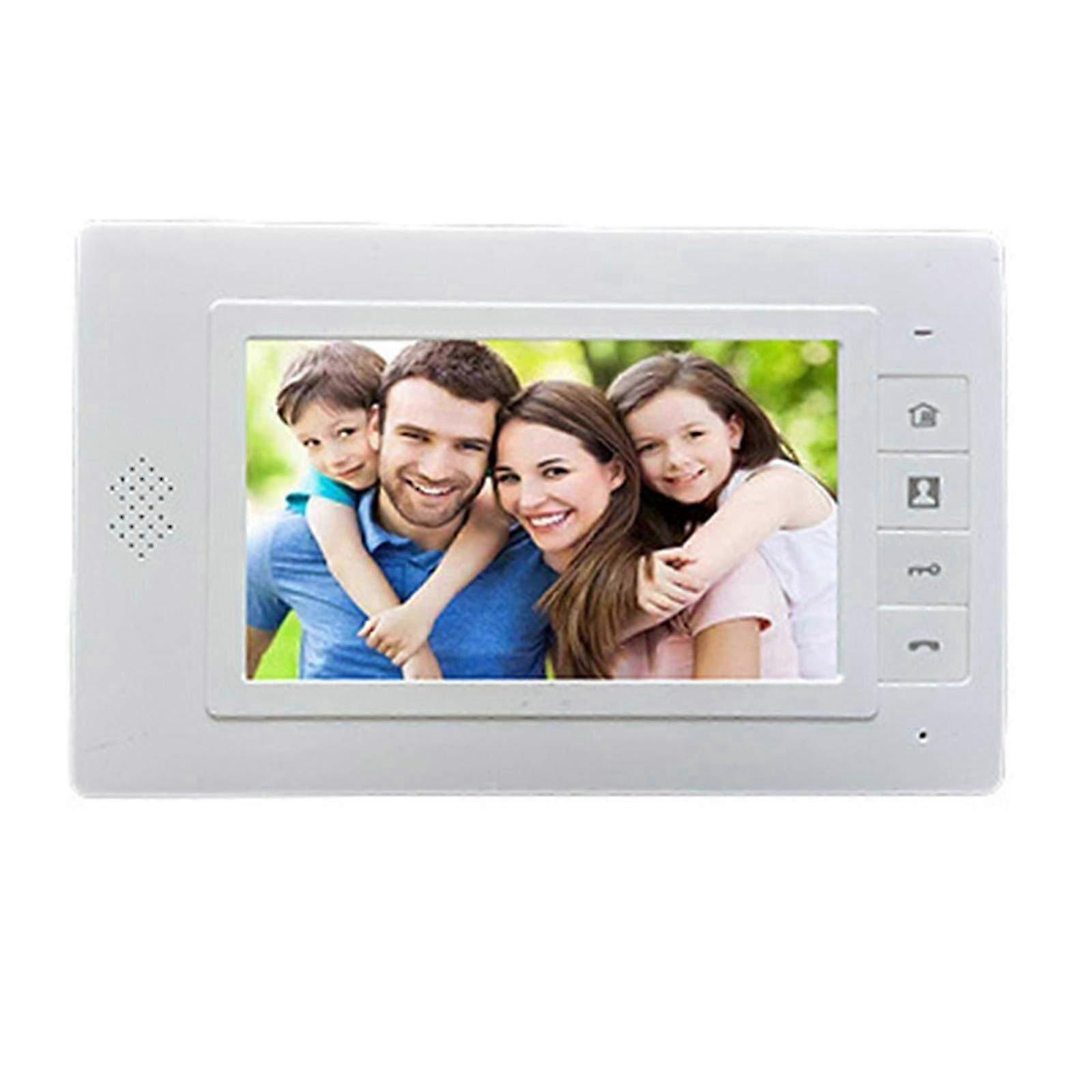 Sistema de entrada de intercomunicador de videoporteiro com fio de 7 polegadas para apartamentos e edifícios com várias unidades