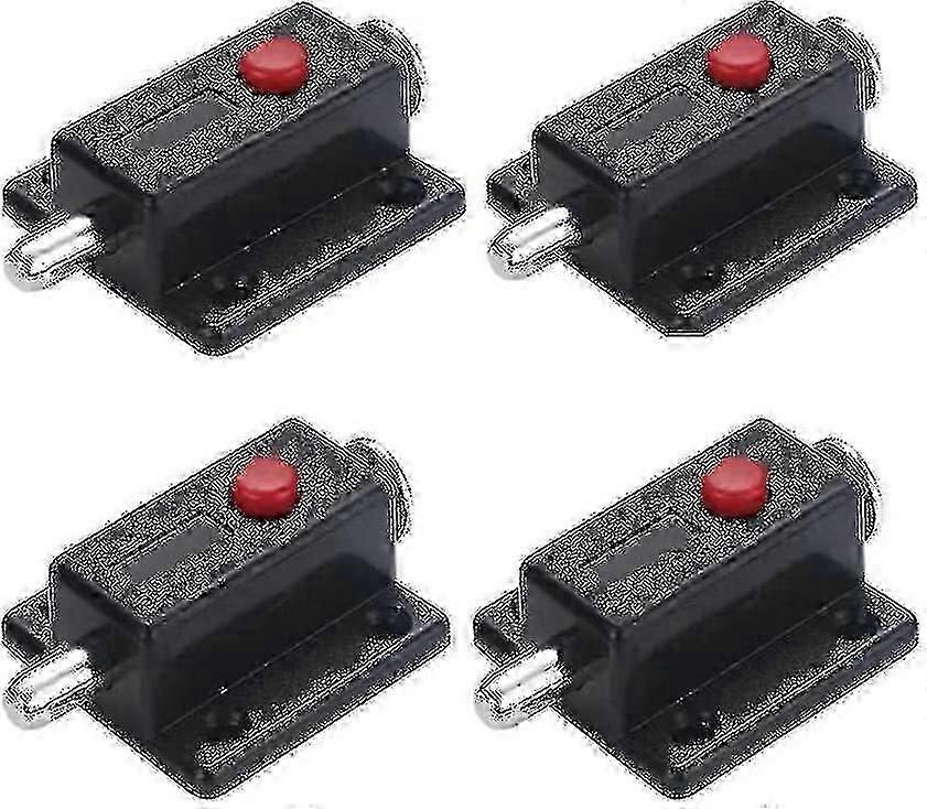 Automatic Spring Loaded Door Latch With Spring Button Black (10pcs)