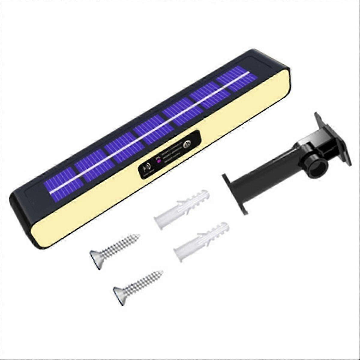 Solar-Powered Red Blue Flashing Light