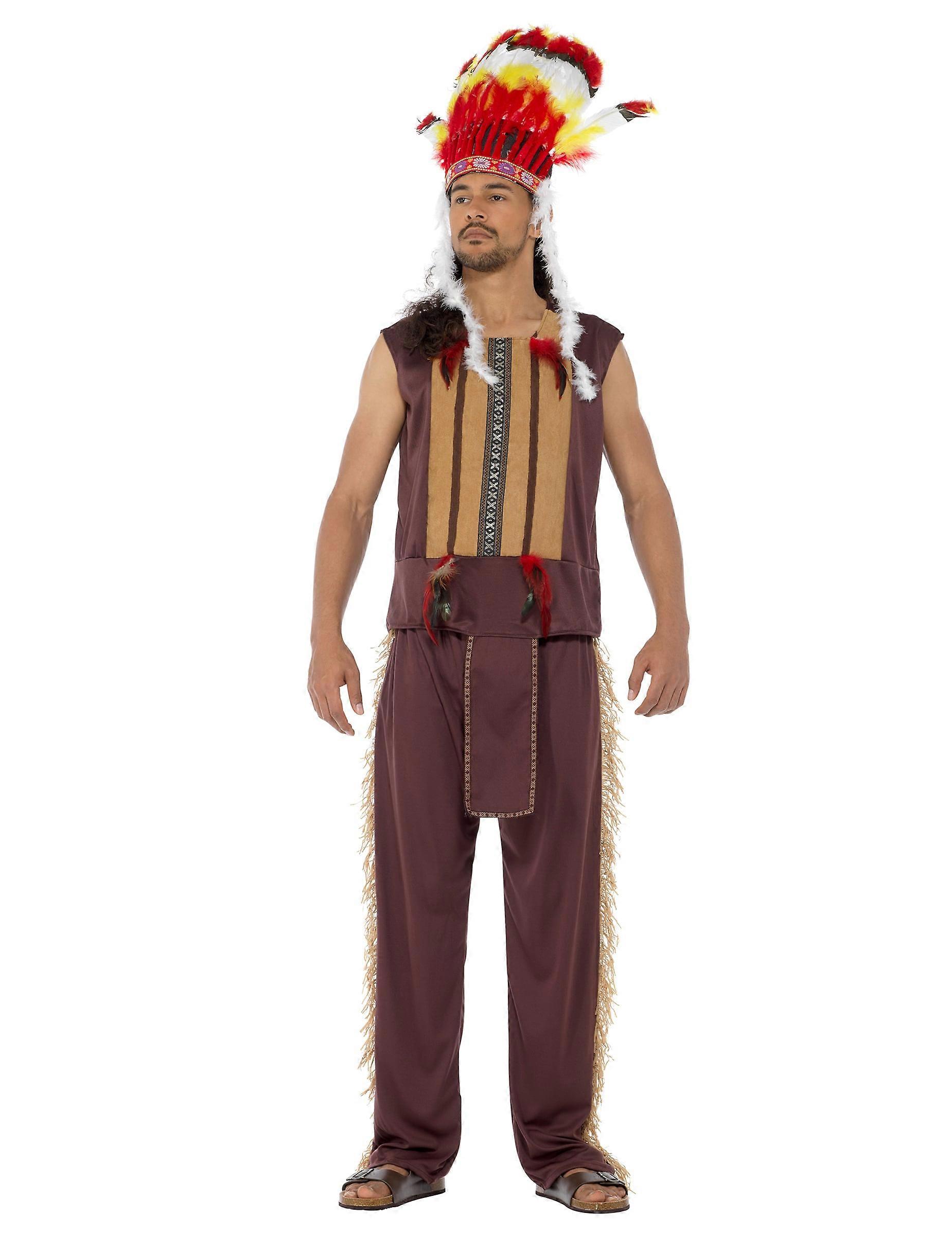 Indian chief costume for men