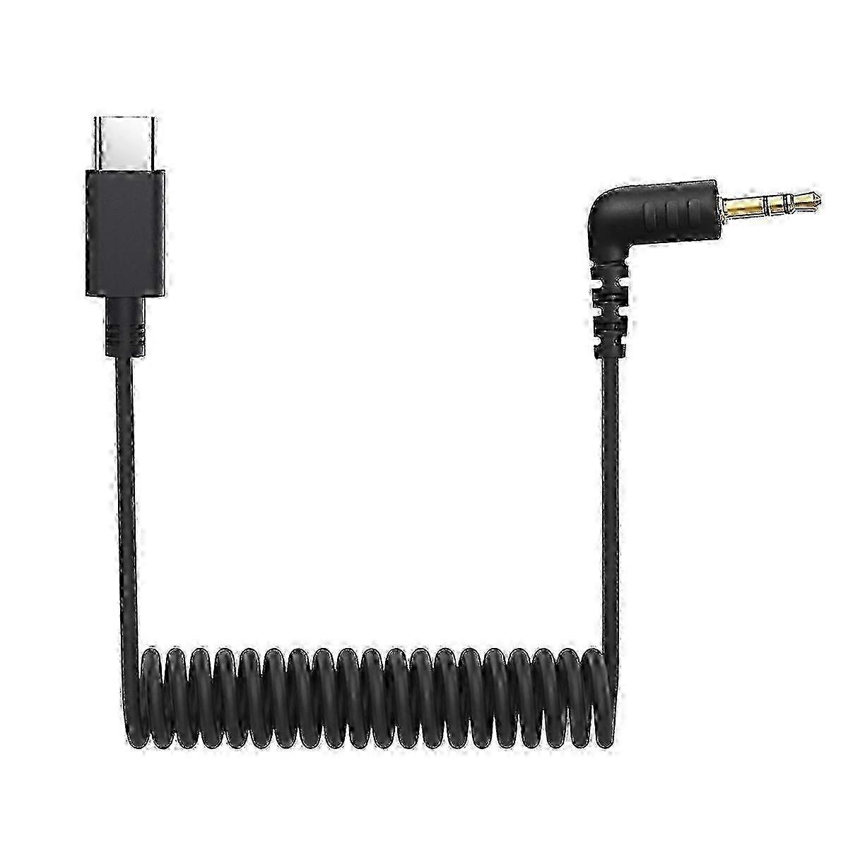 USB-C to 3.5mm Coiled Mic Cable