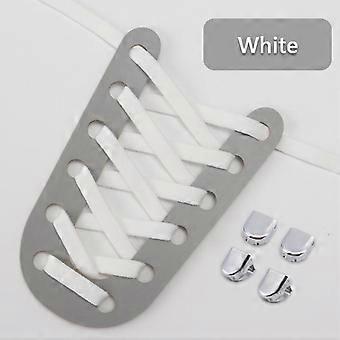 No Tie Shoe laces Elastic Laces Sneakers Tennis Flat Shoelaces without ties Kids Adult 8mm Wide Shoelace Shoes Accessories 1Pair