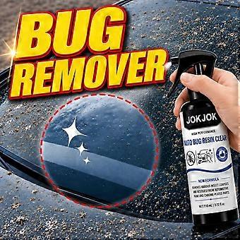 JOKJOK Bug Remover For Cars Exterior Auto Insect Resin Cleaner Spray For Windshield Paint Chrome No Rinse 110ML