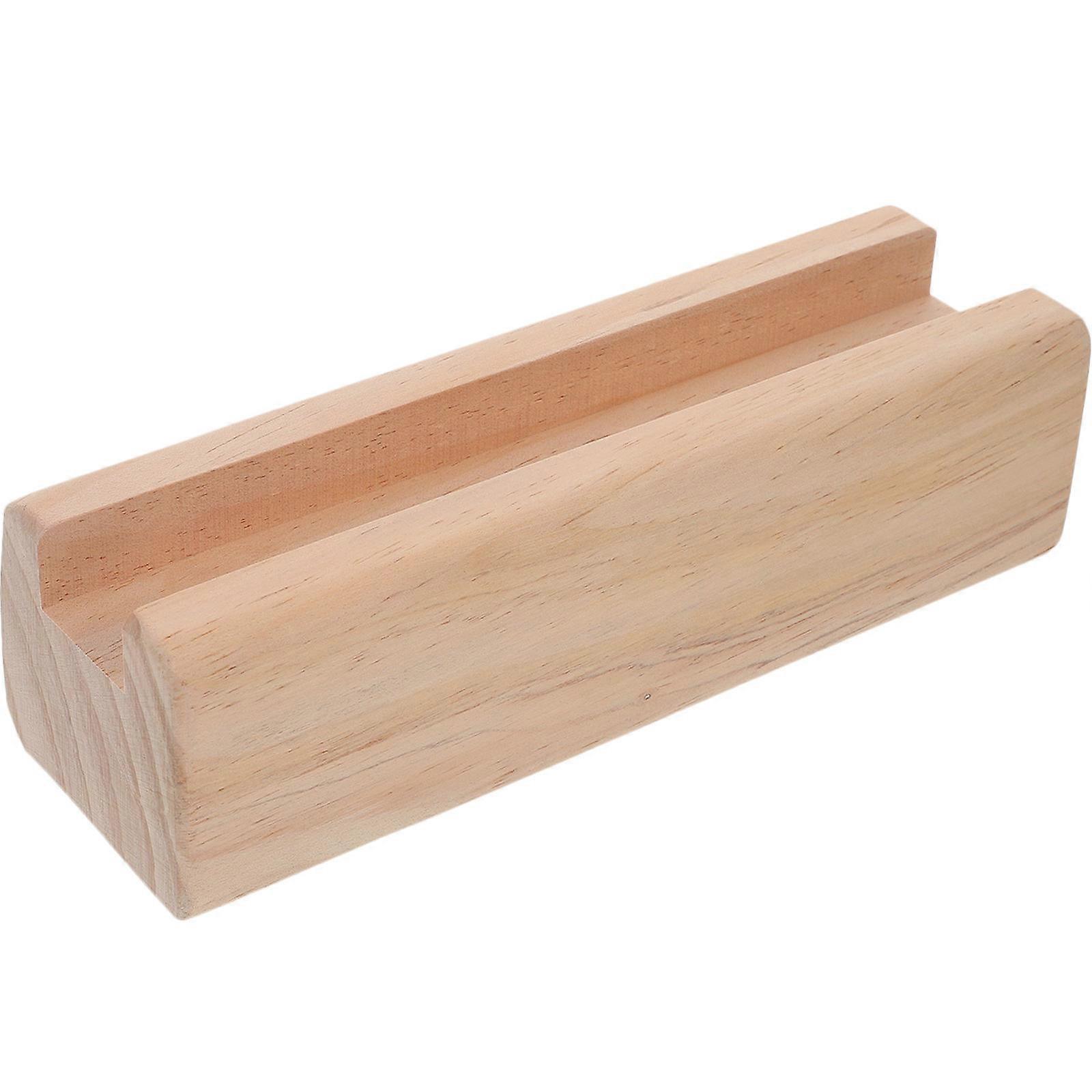 Full Length Mirror Base for Floor Mirror Support Solid Wood Khaki