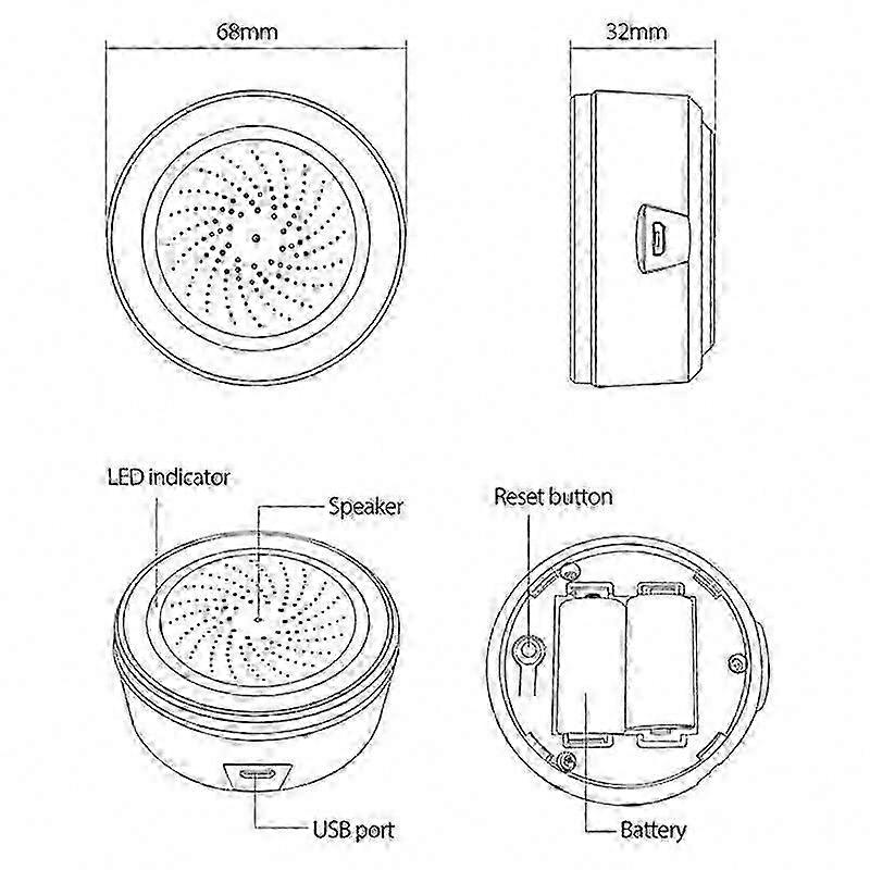 Smart Temp Humidity + Siren Sensor