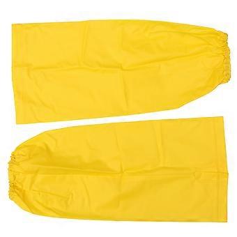 Leg Cover for Rain Waterproof Elastic Band 2Pairs Yellow