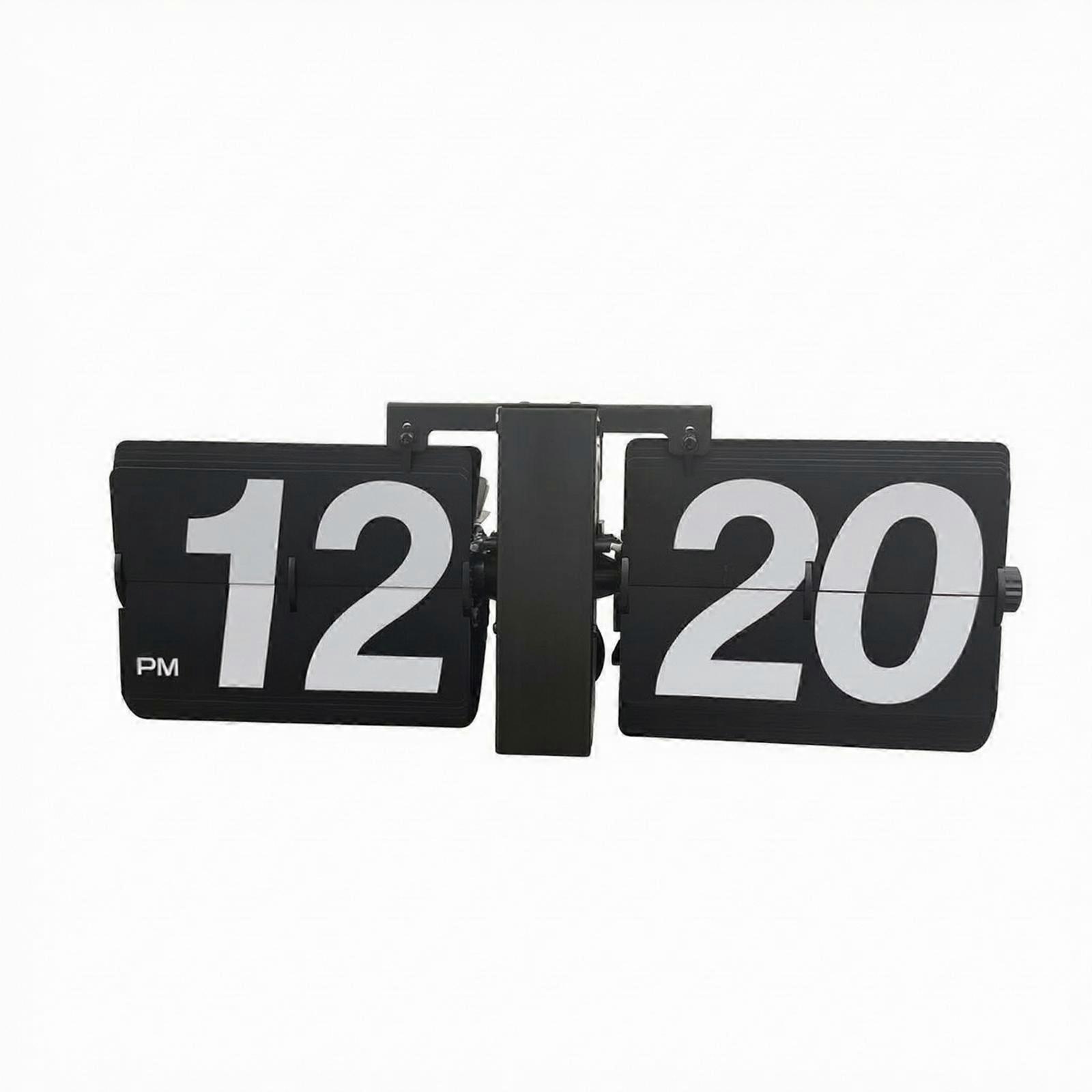 Tumbling Card Clock with Splitsegment | Large Numeric Display, Split-Flap Clock